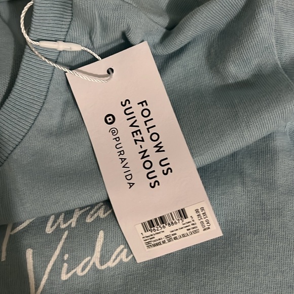 Pura Vida Short Sleeve Tee-Shirt: Tagged XL, fits more like a M-L, fitted - Picture 4 of 6